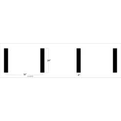 NCAA Hash Mark Football Field Stencil, 1/8" Thick