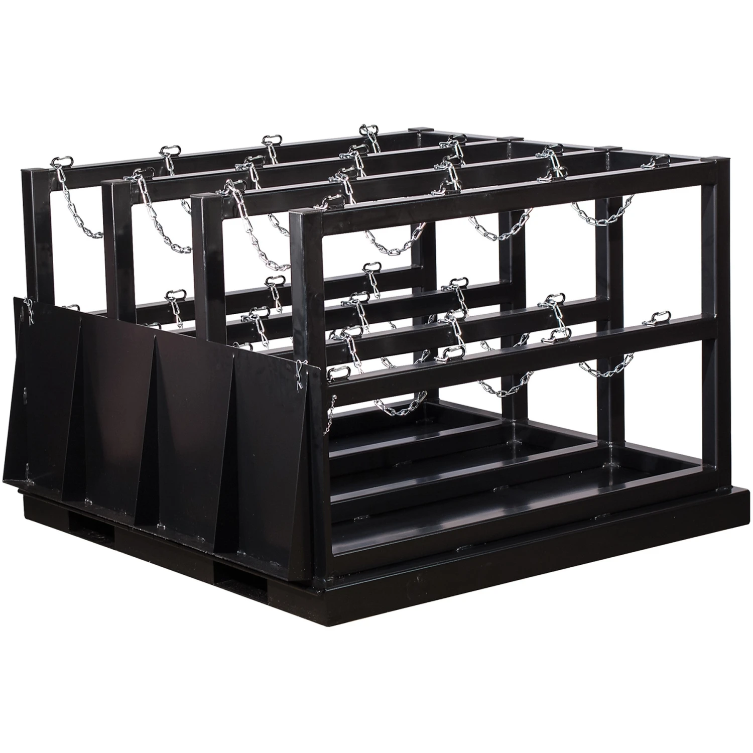 12-Cylinder (3x4) Gas Cylinder Barricade Storage Rack W/Ramp 1 12-Cylinder (3x4) Gas Cylinder Barricade Storage Rack W/Ramp