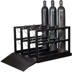 12-Cylinder (3x4) Gas Cylinder Barricade Storage Rack W/Ramp 5 12-Cylinder (3x4) Gas Cylinder Barricade Storage Rack W/Ramp -LOUS Supplies Shop 12 cylinder 3x4 gas cylinder barricade storage rack with ramp 37bg10 3