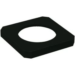 22 Gallon Black Square Trash Receptacle, 11.5" Opening Lid -LOUS Supplies Shop 22 gallon square black flat top trash receptacle lid