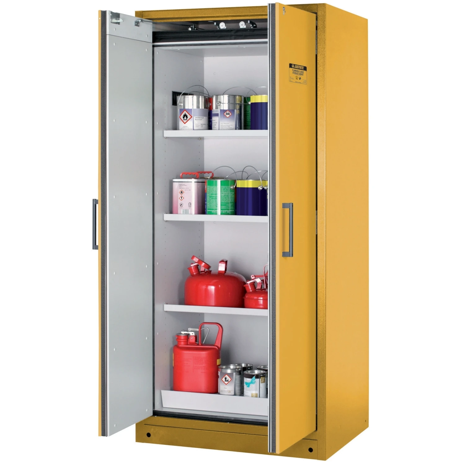 90-Minute EN Flammable Safety Cabinet, 30 Gallon, Yellow 3 90-Minute EN Flammable Safety Cabinet, 30 Gallon, Yellow - Image 3