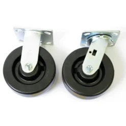 Wesco 6" X 2" Phenolic Casters Set, 3,000 Lb. Capacity, For Aluminum Platform Trucks