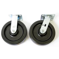 Wesco 8" X 2" Phenolic Casters Set, 3,000 Lb. Capacity, For Aluminum Platform Trucks