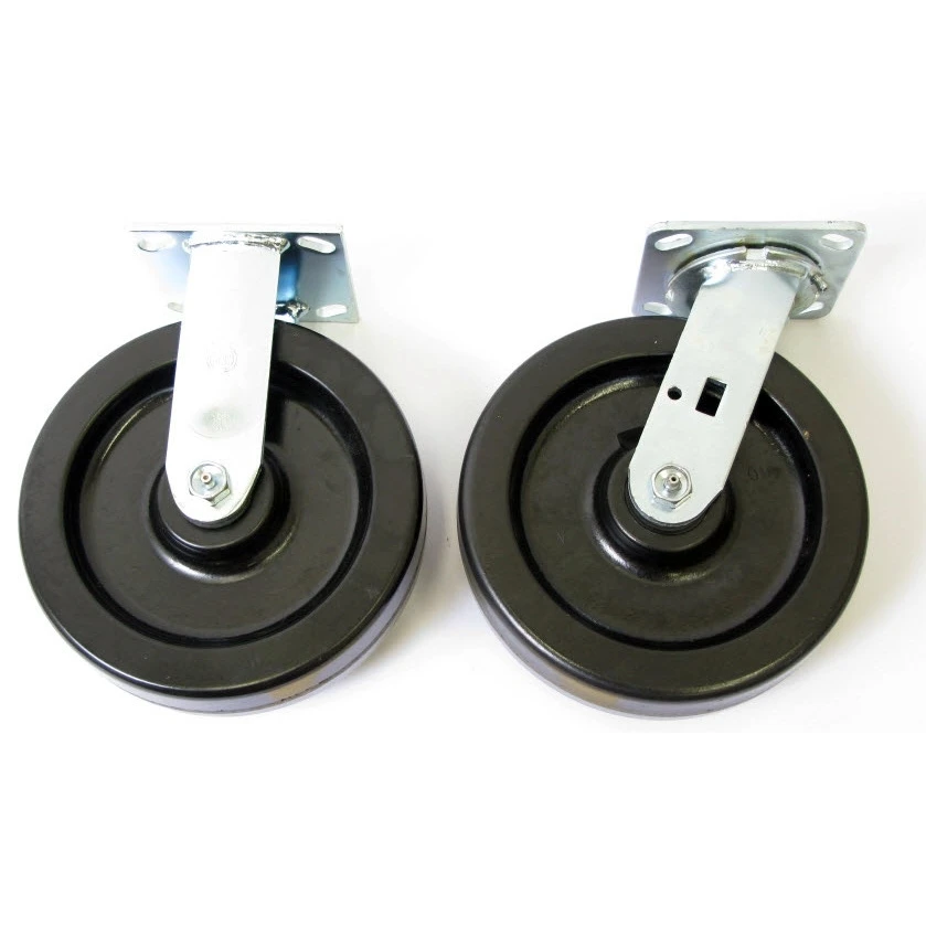 Wesco 8" X 2" Phenolic Casters Set, 3,000 Lb. Capacity, For Aluminum Platform Trucks 1 Wesco 8" X 2" Phenolic Casters Set, 3,000 Lb. Capacity, For Aluminum Platform Trucks