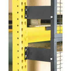 Dark Gray Clips For Steel Mesh Pallet Rack Guards, 6"