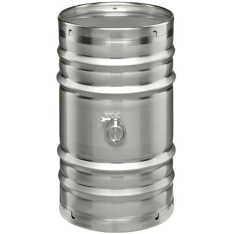 25 Gallon Stainless Steel Wine Barrel W/2 Tri-Clover 1 25 Gallon Stainless Steel Wine Barrel W/2 Tri-Clover