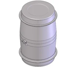 80 Gallon Stainless Steel Wine Barrel W/2 Tri-Clover