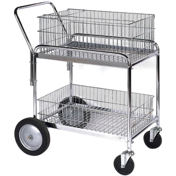 Wesco 23.75" X 33.5" Wire Office File Cart, 200 Lb. Capacity 1 Wesco 23.75" X 33.5" Wire Office File Cart, 200 Lb. Capacity