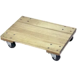 Wesco 36" X 24" Wood Dolly, Solid Platform, 4" Casters, 1,200 Lb. Capacity