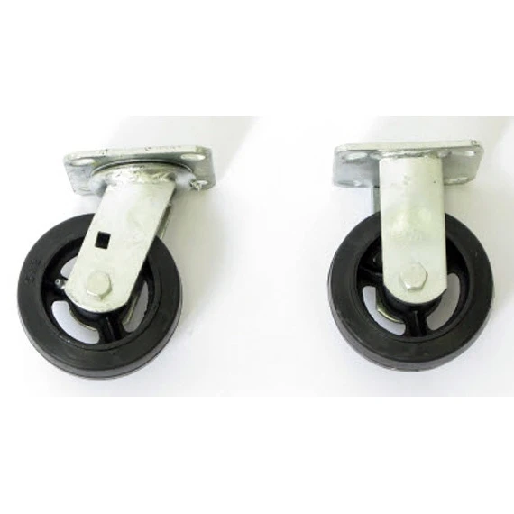 Wesco 5" X 2" Moldon Rubber Casters Set, 1,600 Lb. Capacity, For Steel Platform Trucks 1 Wesco 5" X 2" Moldon Rubber Casters Set, 1,600 Lb. Capacity, For Steel Platform Trucks