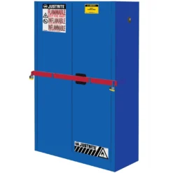Sure-Grip® EX High Security Corrosives/Acid Safety Cabinet, 45 Gallon, M/C Doors, Blue