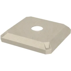 32 Gallon Beige Granite Square Recycling Receptacle, Flat Top 4" Opening -LOUS Supplies Shop 32 gallon beige granite square recycling receptacle 4 inch opening 1