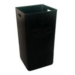 32 Gallon Orange Slatted Square Recycling Receptacle, Flat Top 4" Opening Lid -LOUS Supplies Shop 32 gallon heavy duty square drum liner 1 12