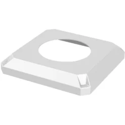 32 Gallon White Square Trash Receptacle, Flat Top 11.5" Opening Lid 7 32 Gallon White Square Trash Receptacle, Flat Top 11.5" Opening Lid -LOUS Supplies Shop 32 gallon white square trash receptacle 10 inch opening 1