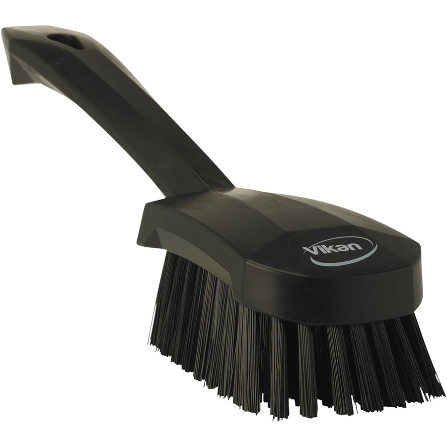 Black Short-Handled Scrubbing Churn Brush, 9.8" Length 1 Black Short-Handled Scrubbing Churn Brush, 9.8" Length