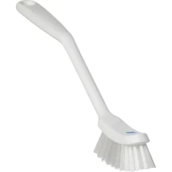White Narrow Dish Brush, 11" Length