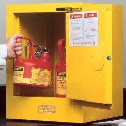 Sure-Grip® EX Countertop Flammable Safety Cabinet, 4 Gallon, S/C Door, Yellow