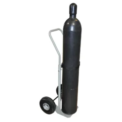 Single Gas Cylinder Hand Truck, 10.5" Pneumatic Wheels