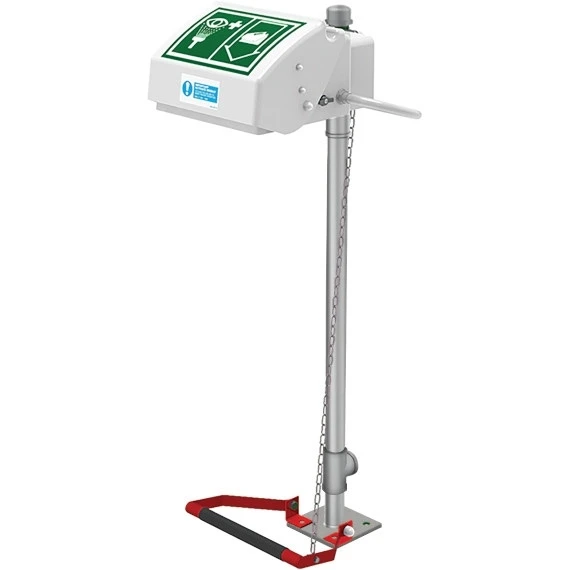 Eyewash Station, Pedestal Mount, Galvanized Pipe, Closed ABS Bowl 1 Eyewash Station, Pedestal Mount, Galvanized Pipe, Closed ABS Bowl