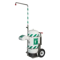 30 Gallon Mobile Self-Contained Emergency Safety Shower W/ Eyewash Station