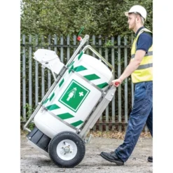 30 Gallon Mobile Self-Contained Emergency Safety Shower W/ Eyewash Station -LOUS Supplies Shop 37bk86 3