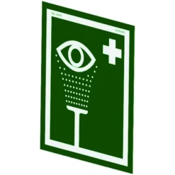 Universal Emergency Eyewash Station Sign For Wall Mounting