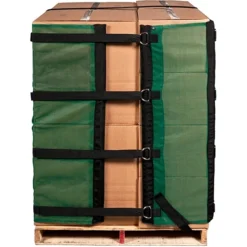 4' Reusable Pallet Wrap Cover, Heavy Duty W/ Corner Pallet Straps