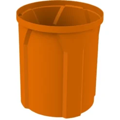LOUS Supplies Shop -LOUS Supplies Shop 42 gallon orange plastic trash receptacle 2 2