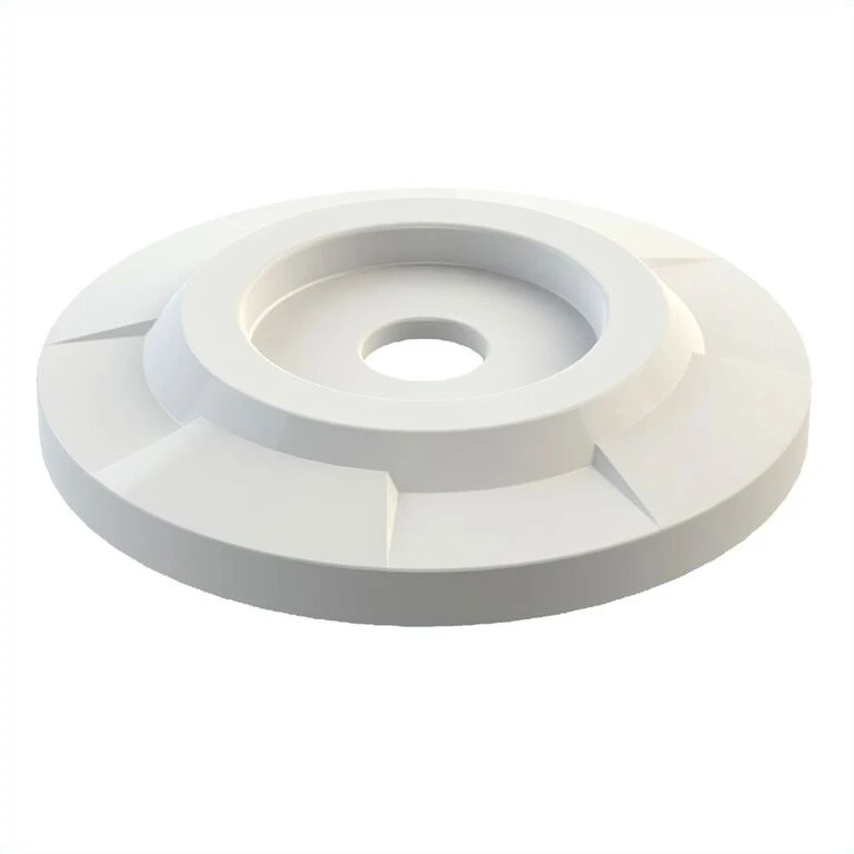 42 Gallon White Slatted Recycling Receptacle, Flat Top 4" Opening 3 42 Gallon White Slatted Recycling Receptacle, Flat Top 4" Opening - Image 3