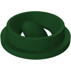 42 Gallon Green Trash Receptacle, Funnel Top Bug Barrier Lid -LOUS Supplies Shop 42 gallon trash receptacle green funnel top bug barrier lid 1