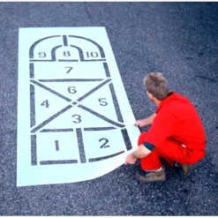Arched Hopscotch Playground Stencil, 102" High, 1/8" Thick 3 Arched Hopscotch Playground Stencil, 102" High, 1/8" Thick -LOUS Supplies Shop 51ba22 2
