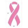 Breast Cancer Ribbon Stencil, 72" High, 1/16" Thick
