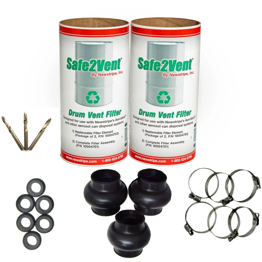 Aerosol Can Disposal System Maintenance Kit, 3 Can Capacity 1 Aerosol Can Disposal System Maintenance Kit, 3 Can Capacity