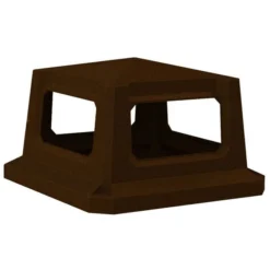 LOUS Supplies Shop -LOUS Supplies Shop 52 gallon brown granite square trash receptacle 4 way open lid