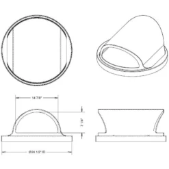 55 Gallon Blue Trash Receptacle, 2-Way Open Lid 14 55 Gallon Blue Trash Receptacle, 2-Way Open Lid -LOUS Supplies Shop 55 gallon plastic 2 way open trash receptacle lid 12