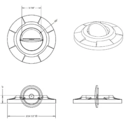 55 Gallon White Trash Receptacle, Flat Top Bug Barrier Lid -LOUS Supplies Shop 55 gallon plastic bug barrier trash lid 7
