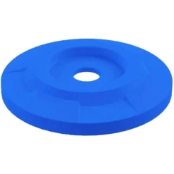 55 Gallon Blue Recycling Receptacle, Flat Top 4" Opening 9 55 Gallon Blue Recycling Receptacle, Flat Top 4" Opening -LOUS Supplies Shop 55 gallon recycling receptacle blue flat top lid 5 opening