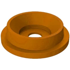 55 Gallon Orange Recycling Receptacle, Funnel Top 5" Opening 9 55 Gallon Orange Recycling Receptacle, Funnel Top 5" Opening -LOUS Supplies Shop 55 gallon recycling receptacle orange funnel top lid 5 opening