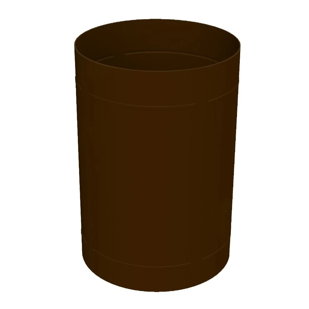 55 Gallon Brown Trash Receptacle, 2-Way Open Lid 2 55 Gallon Brown Trash Receptacle, 2-Way Open Lid - Image 2