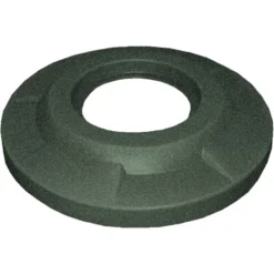 55 Gallon Drum Green Granite Plastic Flat Top Trash Receptacle Lid, 11.5" Opening