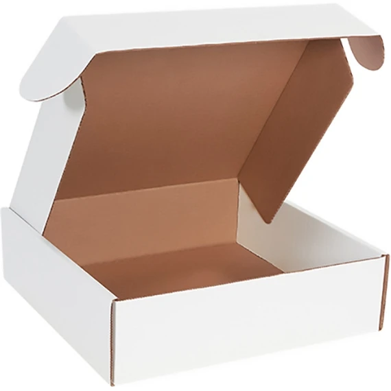14" X 14" X 4" White Literature Mailer W/Side Flaps 1 14" X 14" X 4" White Literature Mailer W/Side Flaps
