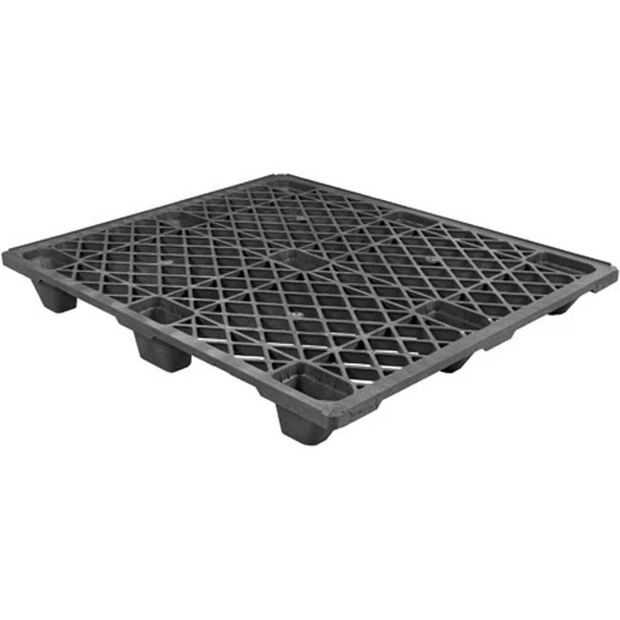 48" X 40" X 5-1/10" Economy Plastic Pallet, 4-Way Fork Access, 3,500 Lb. Capacity 1 48" X 40" X 5-1/10" Economy Plastic Pallet, 4-Way Fork Access, 3,500 Lb. Capacity