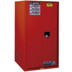 Sure-Grip® EX Combustibles Paint & Ink Safety Cabinet, 96 Gallon, S/C Doors, Red