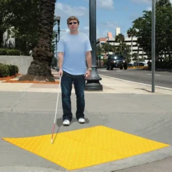 2' X 2' Yellow Retrofit Ultra-ADA Warning Pad