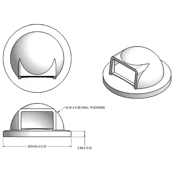 55 Gallon Drum Light Granite Plastic Dome Top Trash Receptacle Lid 2 55 Gallon Drum Light Granite Plastic Dome Top Trash Receptacle Lid - Image 2