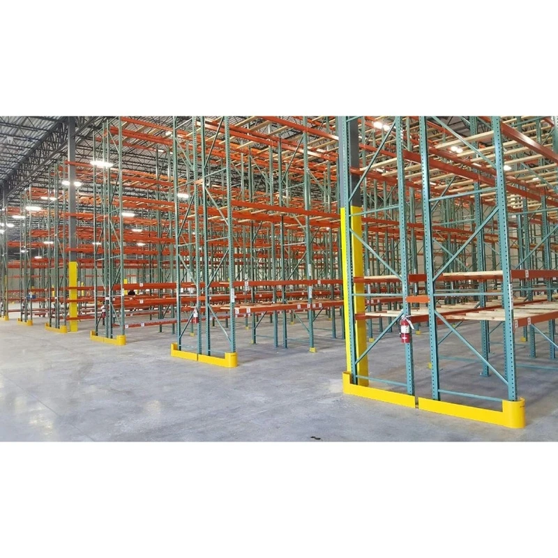 48" Yellow Heavy-Duty Right Hand End Aisle Rack Guard 3 48" Yellow Heavy-Duty Right Hand End Aisle Rack Guard - Image 3