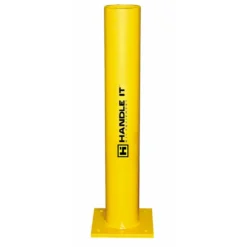 Surface Mount Safety Bollard, 4" Diameter (42" H)