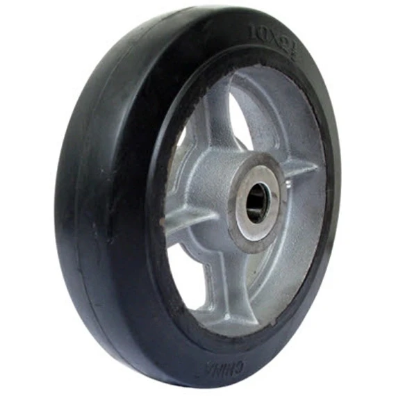 Wesco Heavy Duty Drum Truck, 10" Molden Rubber Wheels (for Poly Overpack Drums) - Image 3