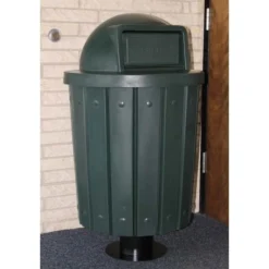 Black Metal Receptacle 6 Pedestal For Trash Receptacles 5 Black Metal Receptacle 6 Pedestal For Trash Receptacles -LOUS Supplies Shop p 9001 green example