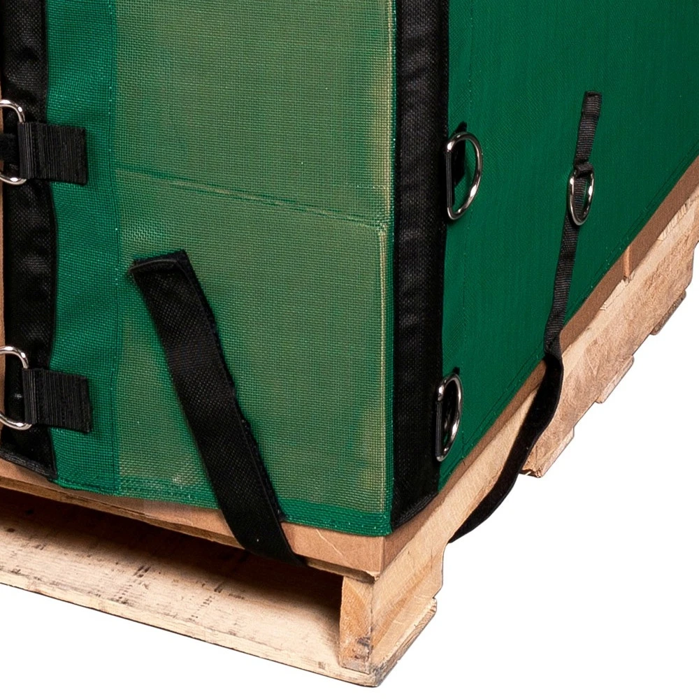 4' Reusable Pallet Wrap Cover, Heavy Duty W/ Corner Pallet Straps 2 4' Reusable Pallet Wrap Cover, Heavy Duty W/ Corner Pallet Straps - Image 2